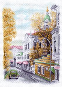 Канва с нанесенным рисунком *Яузский бульвар* 1556 Матренин Посад ― Сокровища для рукоделия