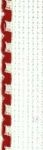 Канва-лента 5500-50 Aida 16 (цвет кромки № 14 - красный), 50 мм (метраж), 10 см