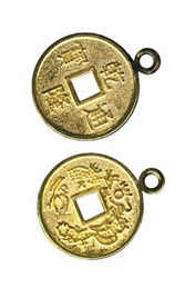 Подвеска *Монетка* (цвет - золото) Gamma MC-15, 1 шт. ― Сокровища для рукоделия